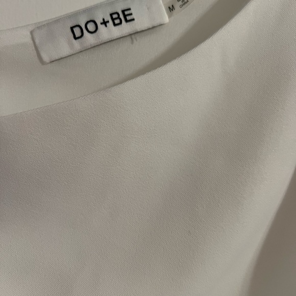 DO + BE white one-shoulder top with tie - Picture 5 of 5